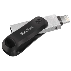 Pendrive SanDisk iXpand Flash Drive Go 64 GB (SDIX60N-064G-GN6NN), z konstrukcją złącza: obrotowa obudowa.