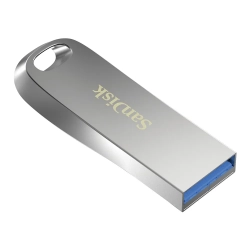 Pendrive SanDisk Ultra Luxe 64 GB srebrny, model SDCZ74-064G-G46, złącze USB-A.