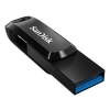 Pendrive SanDisk Ultra Dual Drive Go 64 GB (SDDDC3-064G-G46) w wariancie czarny, z konstrukcją złącza: obrotowa osłona.
