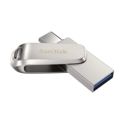 Pendrive SanDisk Ultra Dual Drive Luxe 64 GB (SDDDC4-064G-G46), obrotowa konstrukcja.