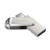 Pendrive SanDisk Ultra Dual Drive Luxe 1 TB srebrny, model SDDDC4-1T00-G46, złącza USB-A i USB-C.