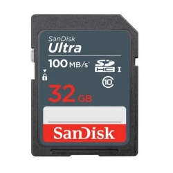 Karta pamięci SanDisk Ultra 32 GB SDHC, model SDSDUNR-032G-GN3IN.