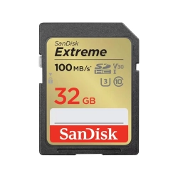 Karta pamięci SanDisk Extreme 32 GB SDHC, model SDSDXVT-032G-GNCIN.