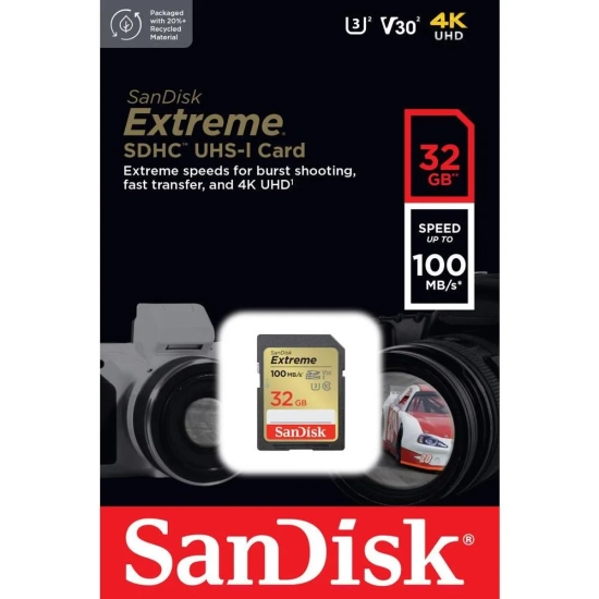 SanDisk Extreme 32 GB SDHC SDSDXVT-032G-GNCIN 100/60 MB/s