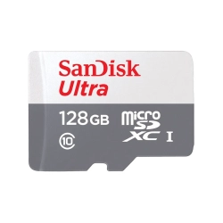 Karta pamięci SanDisk Ultra 128GB microSDXC UHS-I, dokładny wariant SDSQUNR-128G-GN3MN. Karta pamięci SanDisk Ultra 128GB microSDXC UHS-I, dokładny wariant SDSQUNR-128G-GN3MN.