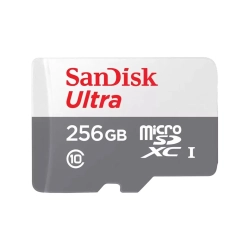 Karta pamięci SanDisk Ultra 256GB microSDXC UHS-I, dokładny wariant SDSQUNR-256G-GN3MN.
