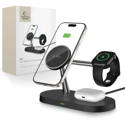 Tech-Protect Ładowarka indukcyjna 3w1 na smartfon słuchawki smartwatch z