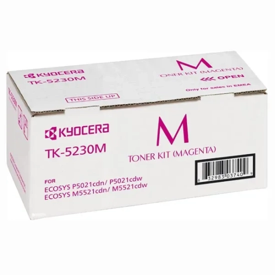 Oryginalny toner Kyocera TK-5230M 1T02R9BNL0, magenta, 2 200 stron