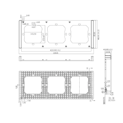 SONOFF Ramka montażowa potrójna do instalacji przełączników ściennych M5-80