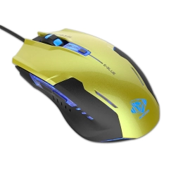 Mysz komputerowa E-BLUE Auroza G przewodowa, zielona, 3000 DPI