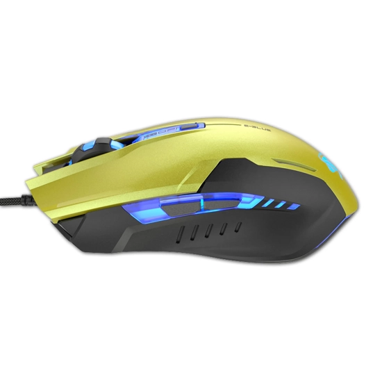 Mysz komputerowa E-BLUE Auroza G przewodowa, zielona, 3000 DPI