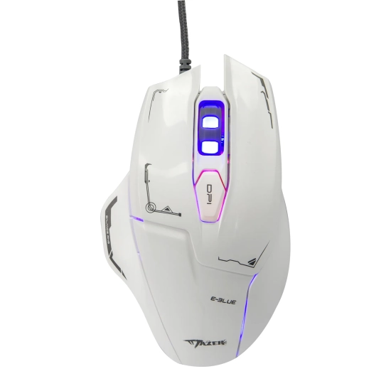 Mysz komputerowa E-BLUE Mazer przewodowa, biała, 2500 DPI EMS642WHAA-IU