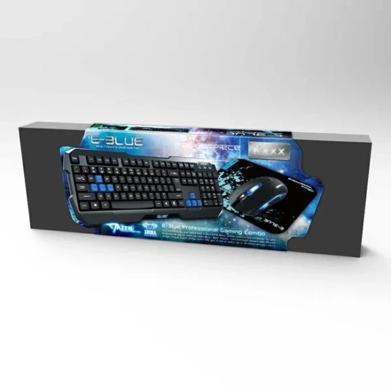 Zestaw klawiatury i myszy E-BLUE, układ US EKM820BK
