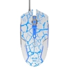 Mysz komputerowa E-BLUE Cobra przewodowa, biało-niebieska, 2500 DPI, e-box