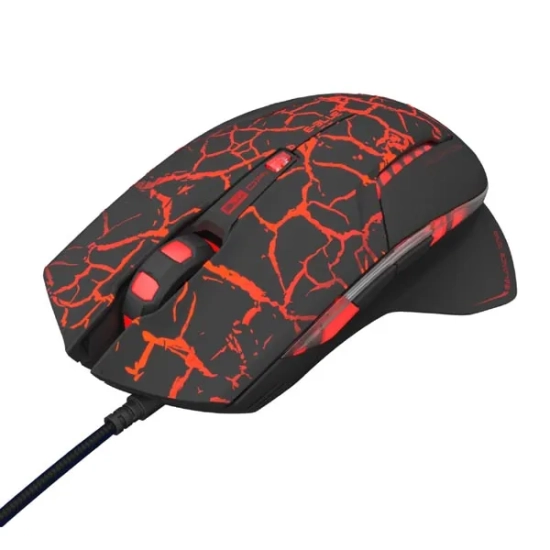 Mysz komputerowa E-BLUE Mazer Pro przewodowa, czarno-czerwona, 2500 DPI