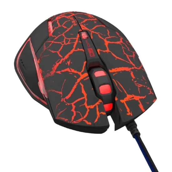 Mysz komputerowa E-BLUE Mazer Pro przewodowa, czarno-czerwona, 2500 DPI