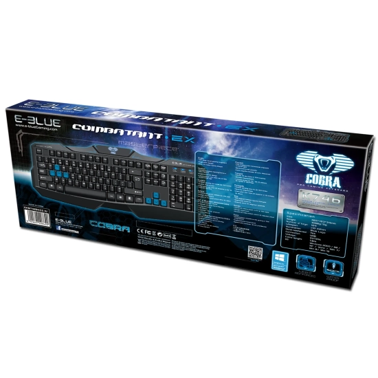 Klawiatura przewodowa gamingowa E-Blue Cobra EKM746 CZ/SK
