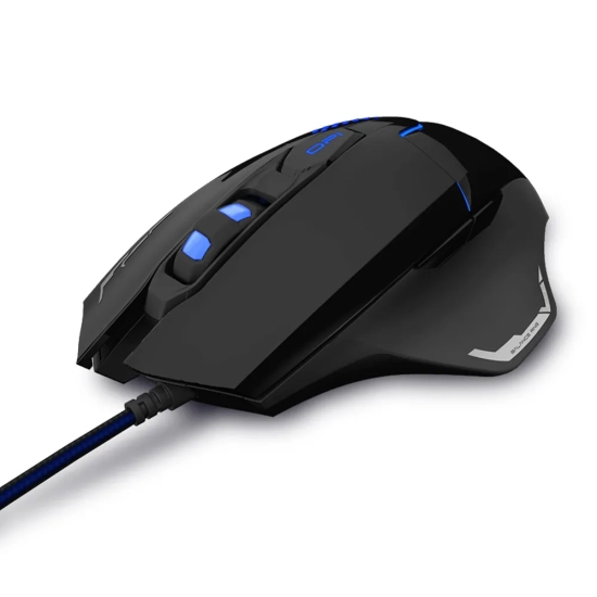 Mysz komputerowa E-BLUE Mazer V2 przewodowa, czarna, 2500 DPI EMS626BKAA-IU