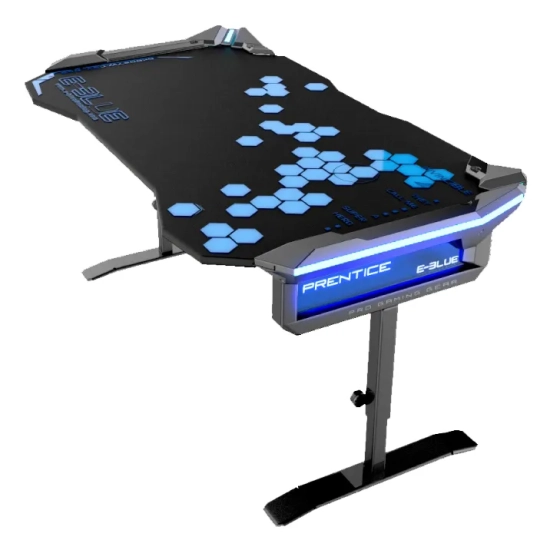 Biurko gamingowe E-BLUE EGT004BK, 135 × 78,5 cm, 72-91,2 cm EGT004BKAA-IA
