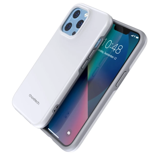 CHOETECH Etui do iPhone 13 Pro MFM Anti-drop case biały