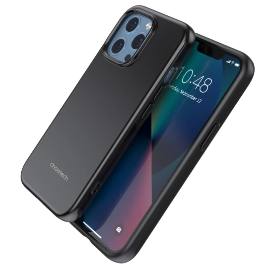 CHOETECH Etui do iPhone 13 Pro Max MFM Anti-drop case czarny