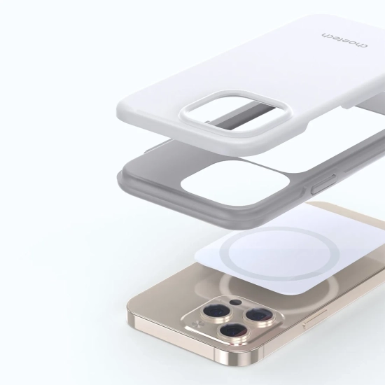 CHOETECH Etui do iPhone 13 Pro Max MFM Anti-drop case biały
