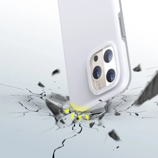 CHOETECH Etui do iPhone 13 Pro Max MFM Anti-drop case biały