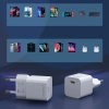 CHOETECH Ładowarka sieciowa 20W USB Typ C biały