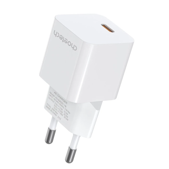 CHOETECH Ładowarka sieciowa 20W USB Typ C biały