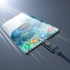 CHOETECH Kabel przewód USB-C z wyświetlaczem PD 60 W 1.2 m - niebieski
