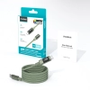 CHOETECH Kabel przewód USB-C z wyświetlaczem PD 60 W 1.2 m - zielony