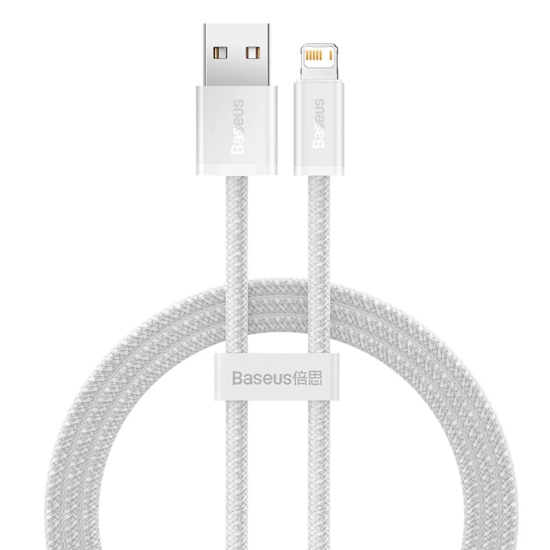 Baseus Dynamic Series USB-A – Lightning 2,4A 1 m biały – przewód ze złączami USB-A – Lightning w kolorze biały.