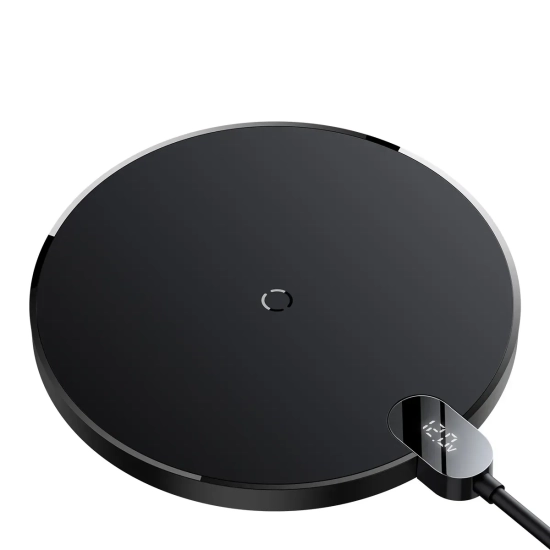 Ładowarka indukcyjna Digital LED Display Gen 2 15W USB-C - czarna