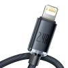 Kabel Baseus Crystal Shine USB-A–Lightning 2,4A 1,2 m czarny