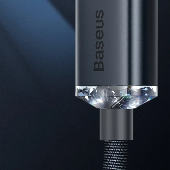 Kabel Baseus Crystal Shine USB-A–Lightning 2,4A 1,2 m czarny