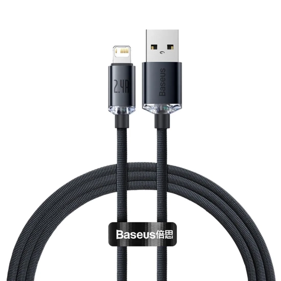 Główne zdjęcie produktu: Kabel Baseus Crystal Shine CAJY000001 USB-A–Lightning 1,2 m.