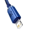Baseus Crystal Shine CAJY000003 USB-A – Lightning 2,4A 1,2 m niebieski