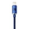Baseus Crystal Shine CAJY000003 USB-A – Lightning 2,4A 1,2 m niebieski