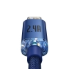 Baseus Crystal Shine CAJY000003 USB-A – Lightning 2,4A 1,2 m niebieski