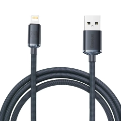 Kabel Baseus Crystal Shine USB-A–Lightning 2,4A 2 m czarny