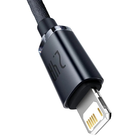 Baseus Crystal Shine CAJY000101 USB-A – Lightning 2,4A 2,0 m czarny