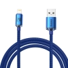 Kabel Baseus Crystal Shine USB-A – Lightning 2,4A 2 m niebieski