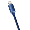 Baseus Crystal Shine CAJY000203 USB-C – Lightning 20 W 1,2 m niebieski