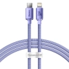 Kabel Baseus Crystal Shine USB-C–Lightning 20 W 1,2 m fioletowy – produkt w dokładnym wariancie wskazanym kodem CAJY0002