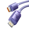 Baseus Kabel Crystal Shine USB-C–Lightning 20 W 1,2 m fioletowy
