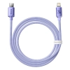 Baseus Kabel Crystal Shine USB-C–Lightning 20 W 1,2 m fioletowy