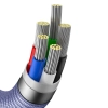 Baseus Kabel Crystal Shine USB-C–Lightning 20 W 1,2 m fioletowy