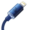 Baseus Crystal Shine USB-C – Lightning 20 W 2 m niebieski
