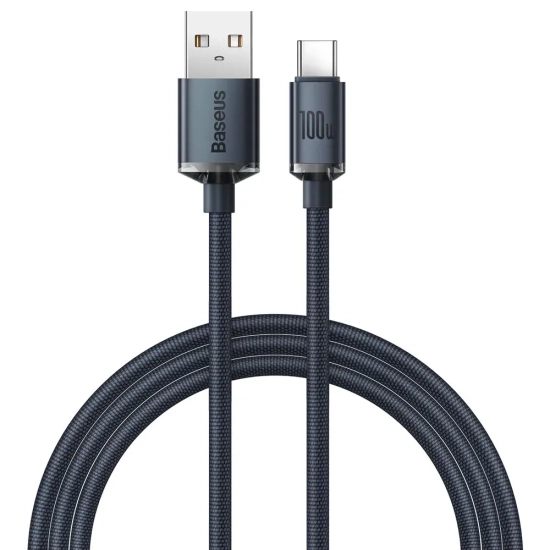 Baseus Crystal Shine USB-A do USB-C kabel 100 W 1,2 m