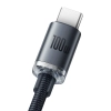 Baseus Kabel Crystal Shine USB-C–USB-C 100 W 2 m czarny